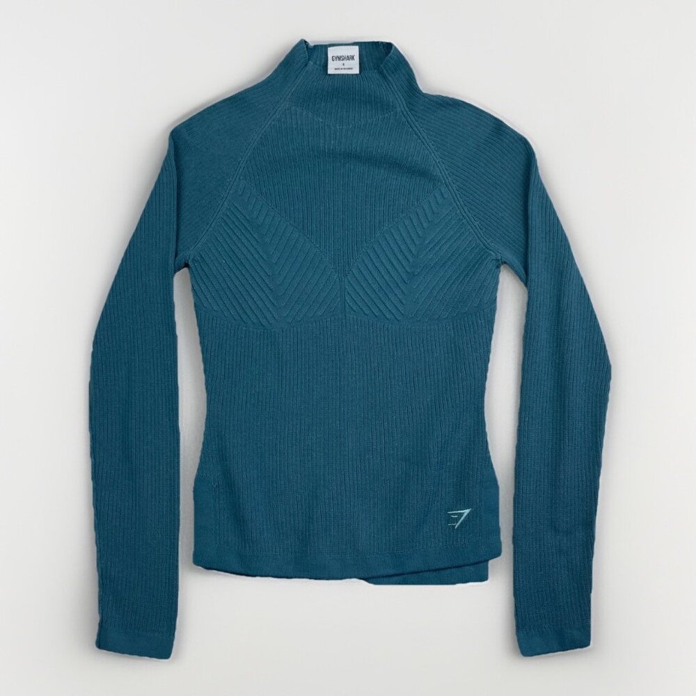 Gymshark Ocean Blue Long Sleeve Tee